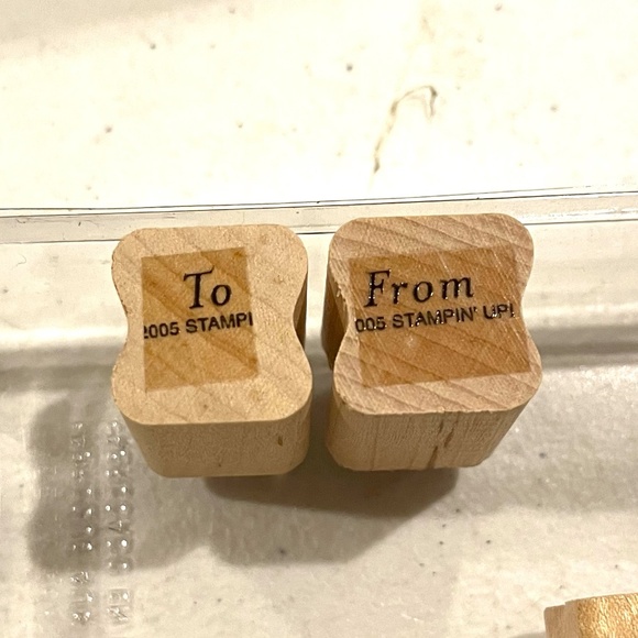 Stampin Up LABEL CLASSICS 2005 label frame to from NEVER USED - Picture 3 of 5